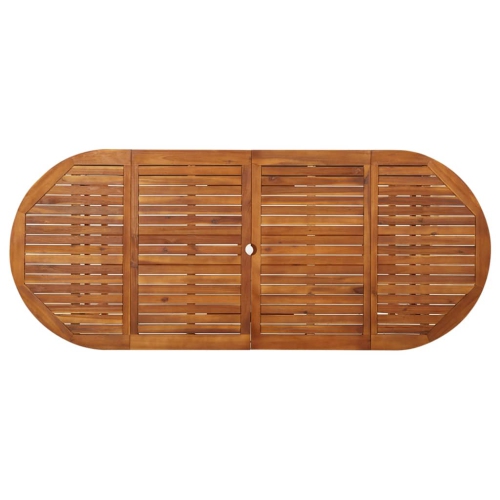 vidaXL Garden Dining Table 220x90x75 cm Solid Acacia Wood