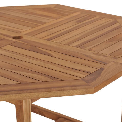 vidaXL Garden Dining Table 110x110x75 cm Solid Wood Teak