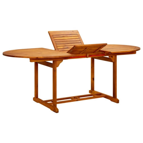 vidaXL Patio Table 78.7"x39.3"x29.1" Solid Acacia Wood