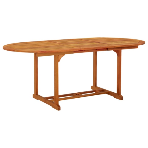 VIDAXL  Garden Table 200X100X75 Cm Solid Wood Eucalyptus