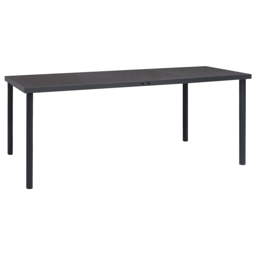 VIDAXL  Outdoor Dining Table Anthracite 190X90X74 Cm Steel