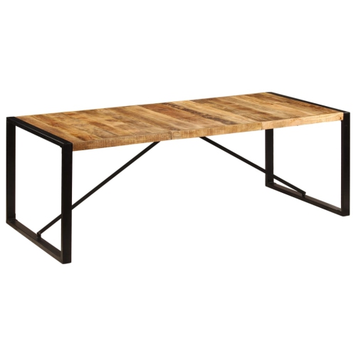 VIDAXL  Dining Table 220X100X75 Cm Solid Wood In Mango