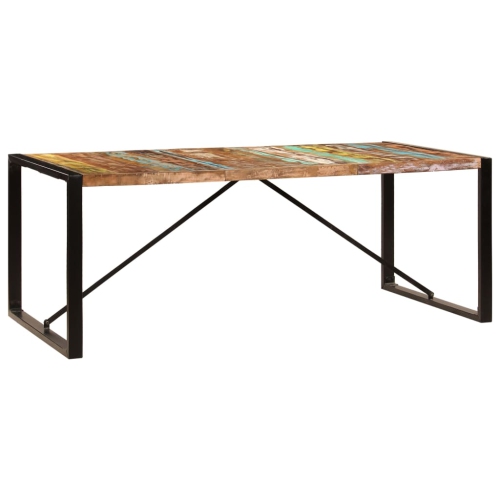 vidaXL Dining Table 200x100x75 cm Solid Reclaimed Wood
