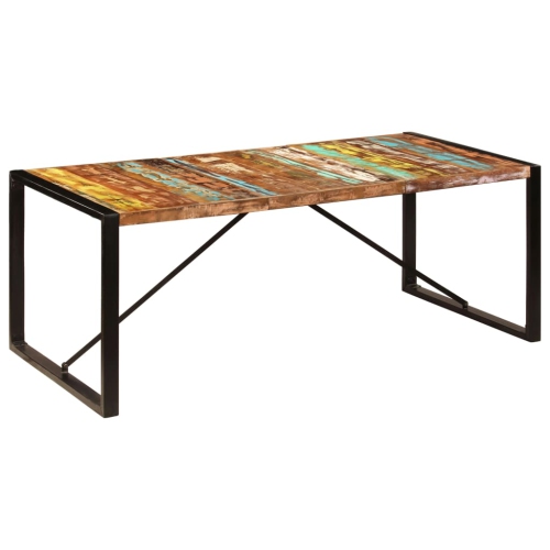 vidaXL Dining Table 200x100x75 cm Solid Reclaimed Wood