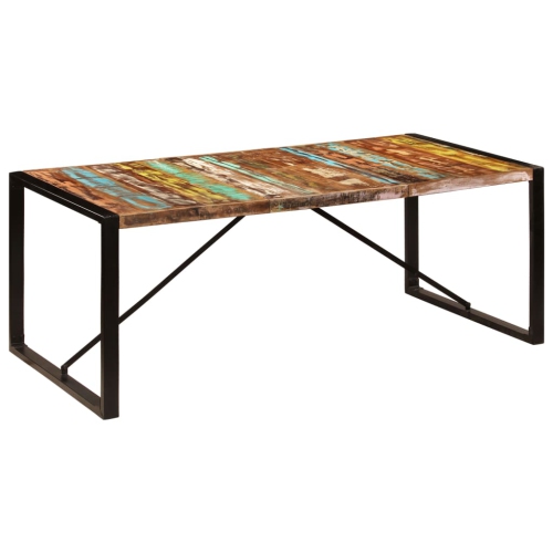 vidaXL Dining Table 200x100x75 cm Solid Reclaimed Wood