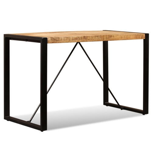 vidaXL Dining Table Solid Rough Mango Wood 47.2"