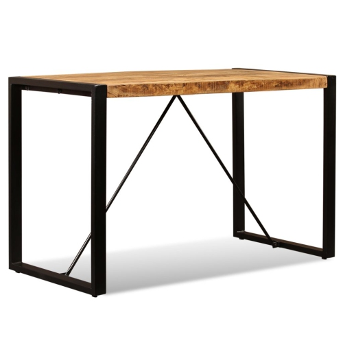 vidaXL Dining Table Solid Rough Mango Wood 47.2"