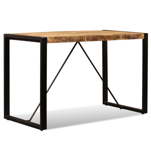 vidaXL Dining Table Solid Rough Mango Wood 47.2"