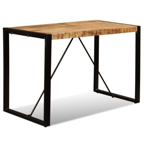 vidaXL Dining Table Solid Rough Mango Wood 47.2"