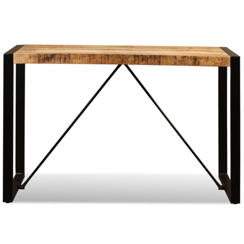 vidaXL Dining Table Solid Rough Mango Wood 47.2"