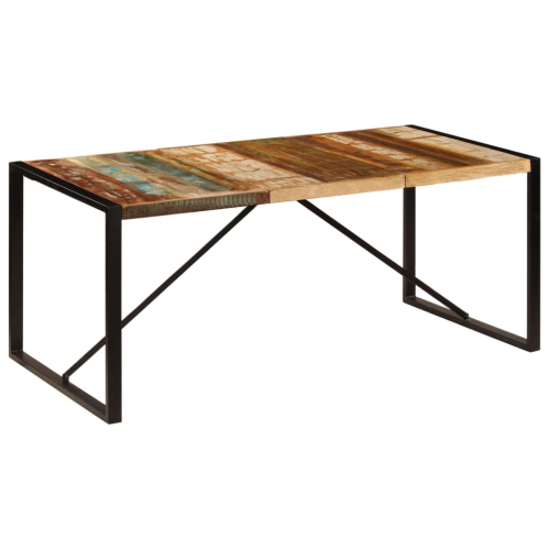 vidaXL Dining Table 70.9"x35.4"x29.5" Solid Reclaimed Wood