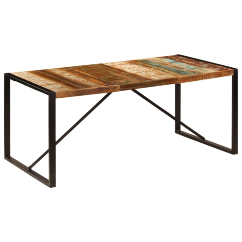 vidaXL Dining Table 70.9"x35.4"x29.5" Solid Reclaimed Wood