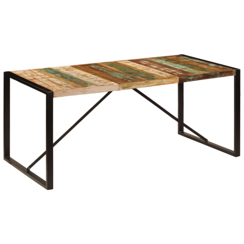 vidaXL Dining Table 70.9"x35.4"x29.5" Solid Reclaimed Wood