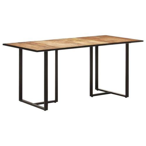 VIDAXL  Dining Table 63" Rough Mango Wood