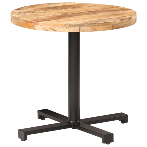 VIDAXL  Bistro Table Round Ø80X75 Cm Rough Mango Wood