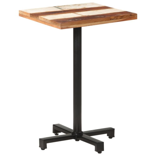 vidaXL Bistro Table Square 19.7"x19.7"x29.5 Solid Reclaimed Wood