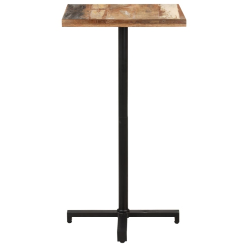 vidaXL Bistro Table Square 23.6"x23.6"x43.3" Solid Reclaimed Wood