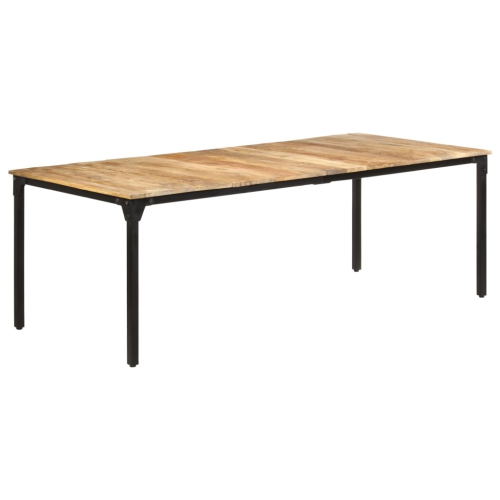 VIDAXL  Dining Table 86.6"x39.4"x29.9" Rough Wood In Mango