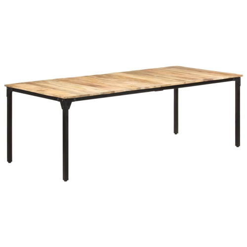 vidaXL Dining Table 86.6"x39.4"x29.9" Rough Mango Wood