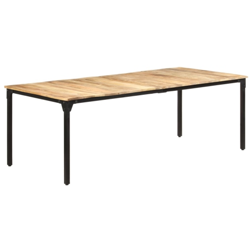 vidaXL Dining Table 86.6"x39.4"x29.9" Rough Mango Wood