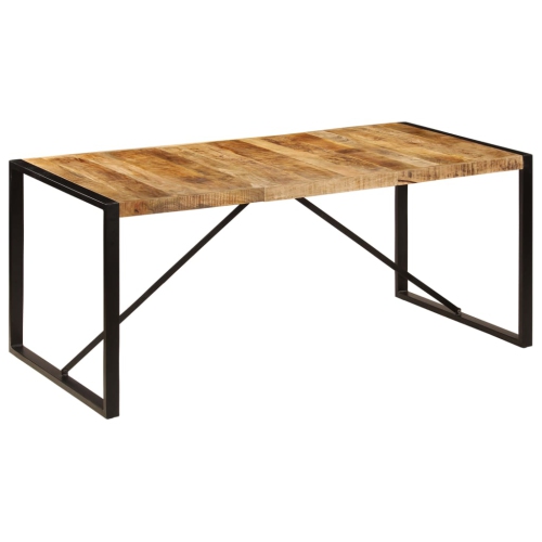 vidaXL Dining Table Solid Rough Mango Wood 70.9"