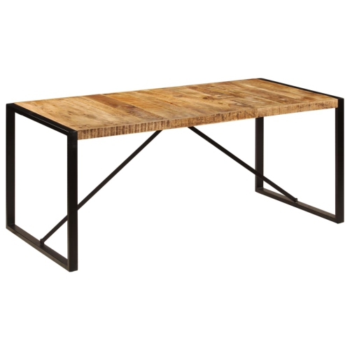 vidaXL Dining Table Solid Rough Mango Wood 70.9"