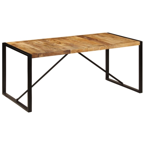 vidaXL Dining Table Solid Rough Mango Wood 70.9"