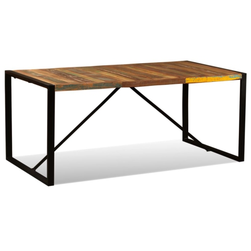 vidaXL Dining Table Solid Reclaimed Wood 70.9"