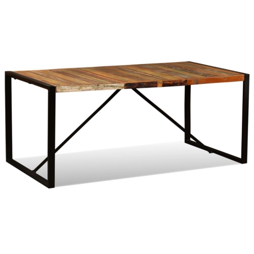 vidaXL Dining Table Solid Reclaimed Wood 70.9"
