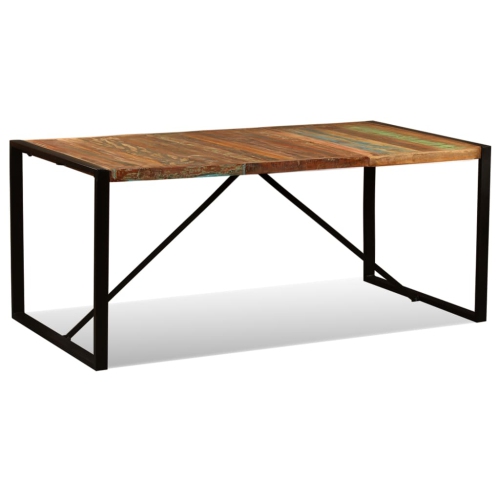 vidaXL Dining Table Solid Reclaimed Wood 70.9"