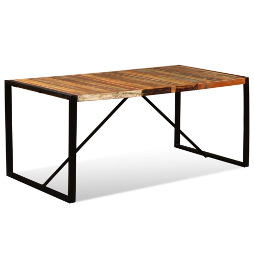 vidaXL Dining Table Solid Reclaimed Wood 70.9"