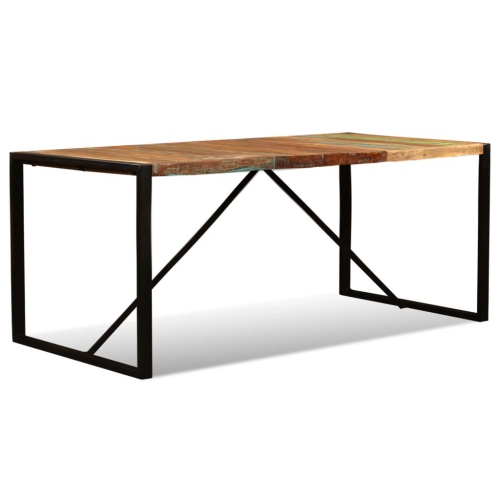 vidaXL Dining Table Solid Reclaimed Wood 70.9"