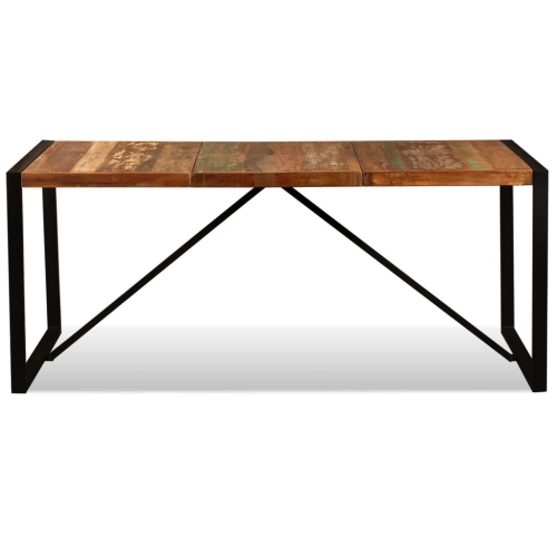 vidaXL Dining Table Solid Reclaimed Wood 70.9"
