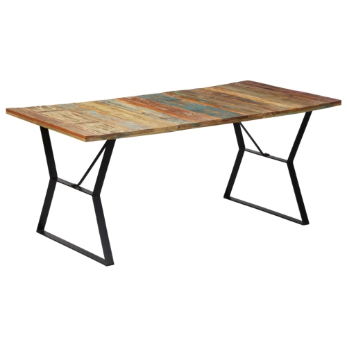 vidaXL Dining Table 70.8"x35.4"x29.9" Solid Reclaimed Wood