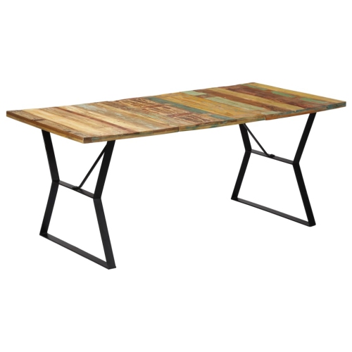 vidaXL Dining Table 70.8"x35.4"x29.9" Solid Reclaimed Wood
