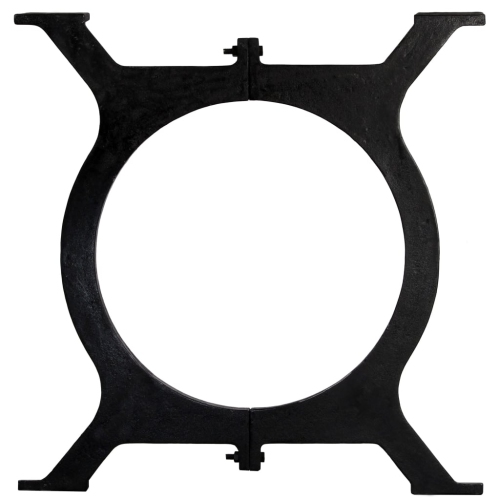 vidaXL Dining Table Legs 2 pcs O-Frame Cast Iron