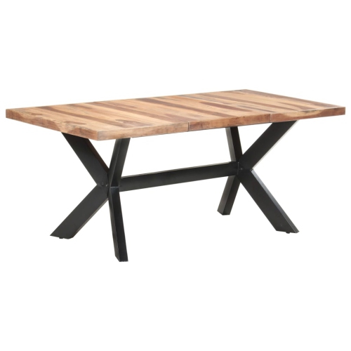 vidaXL Dining Table 180x90x75 cm Solid Wood with Honey Finish