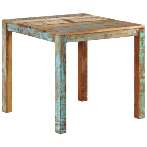VIDAXL  Dining Table 82X80X76 Cm Solid Reclaimed Wood