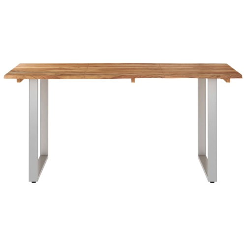 vidaXL Dining Table 63"x31.5"x29.9" Solid Acacia Wood
