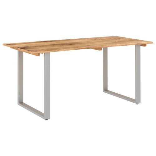 vidaXL Dining Table 63"x31.5"x29.9" Solid Acacia Wood