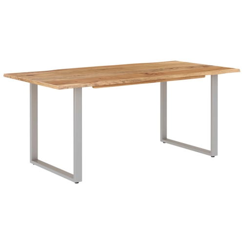 vidaXL Dining Table 70.9"x35.4"x29.9" Solid Acacia Wood