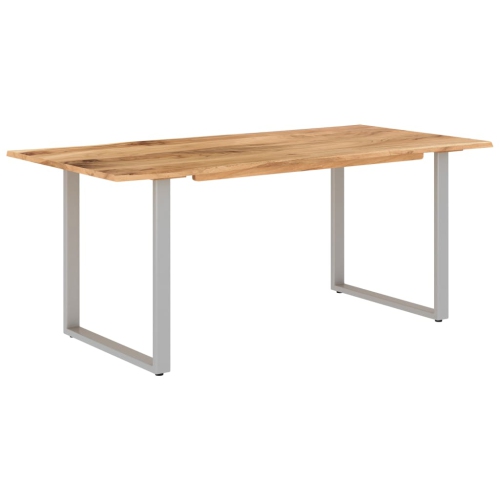 vidaXL Dining Table 70.9"x35.4"x29.9" Solid Acacia Wood