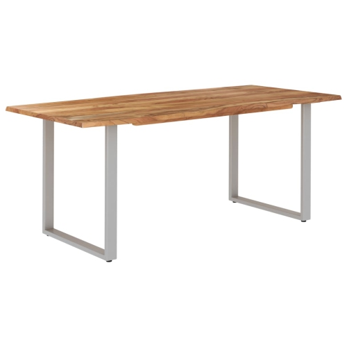 vidaXL Dining Table 70.9"x35.4"x29.9" Solid Acacia Wood