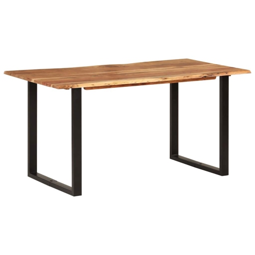 vidaXL Dining Table, Rustic Design Bistro Table for Dining Room, Solid Wood, 60.6''x31.4''x30''