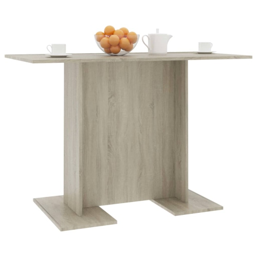 vidaXL Dining Table Sonoma Oak 43.3"x23.6"x29.5" Chipboard