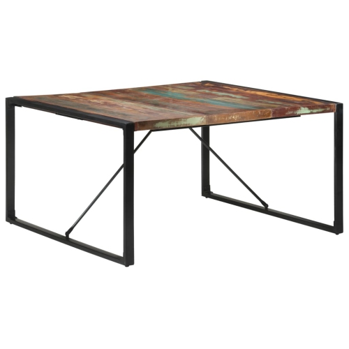 VIDAXL  Dining Table 140X140X75 Cm Solid Reclaimed Wood