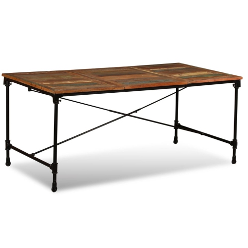 VIDAXL  Dining Table Solid Reclaimed Wood 70.9"