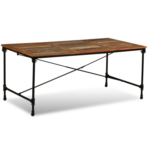 vidaXL Dining Table Solid Reclaimed Wood 70.9"