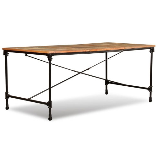 vidaXL Dining Table Solid Reclaimed Wood 70.9"