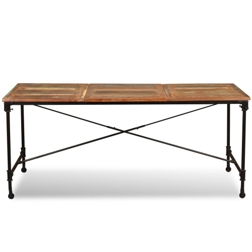 vidaXL Dining Table Solid Reclaimed Wood 70.9"